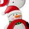 Glitzhome® 48" JOY Snowman Yard Stake, Horizontal or Vertical